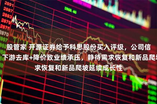 股管家 开源证券给予科思股份买入评级，公司信息更新报告：下游去库+降价致业绩承压，静待需求恢复和新品爬坡延续成长性