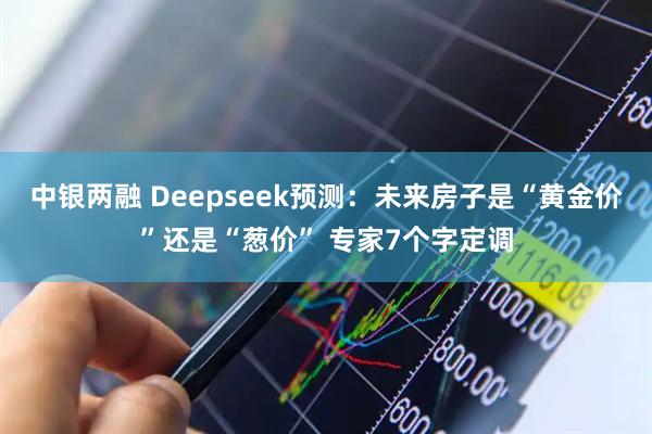 中银两融 Deepseek预测：未来房子是“黄金价”还是“葱价” 专家7个字定调