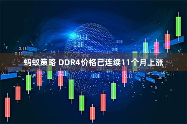 蚂蚁策略 DDR4价格已连续11个月上涨